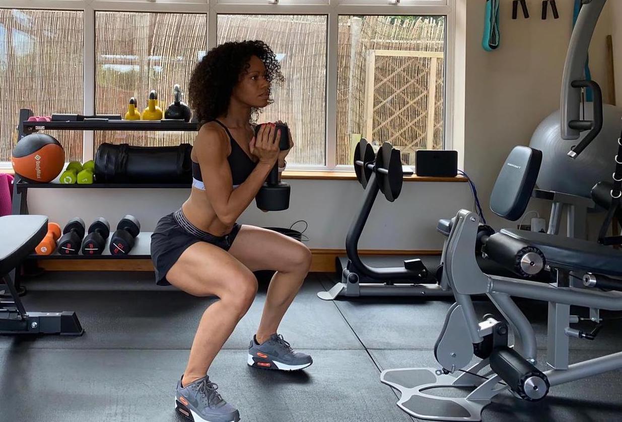 Sarah-Anne during a training session